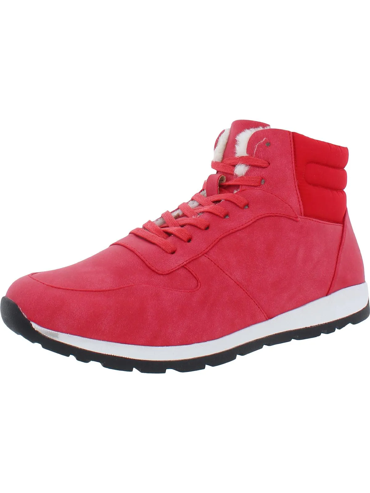 Sport Hiker Womens Faux Leather Waterproof Ankle Boots