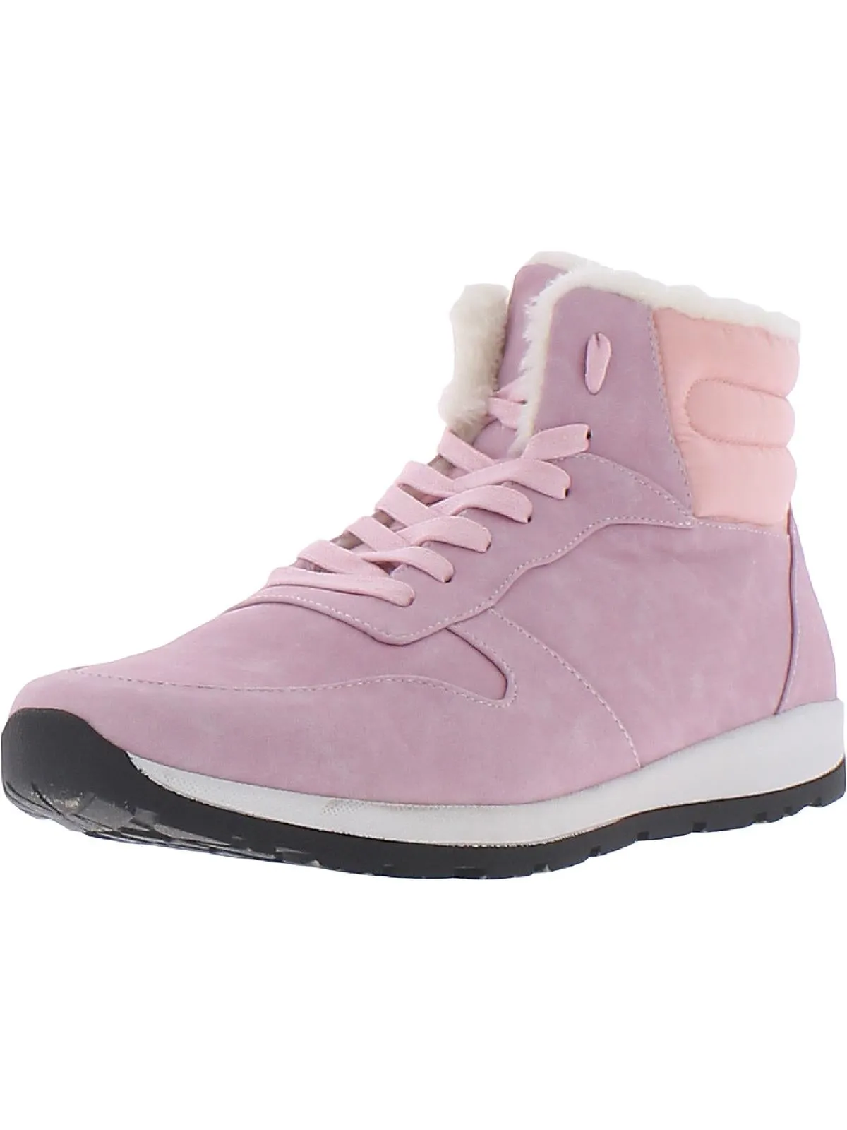 Sport Hiker Womens Faux Leather Waterproof Ankle Boots