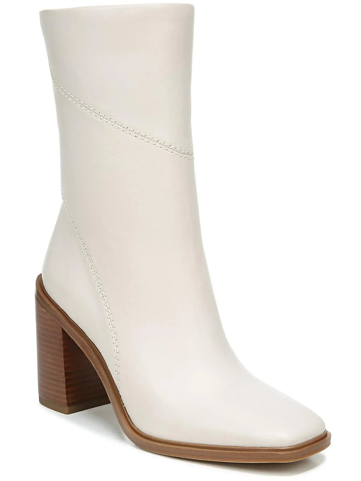 Stevie Womens Zipper Square Toe Booties