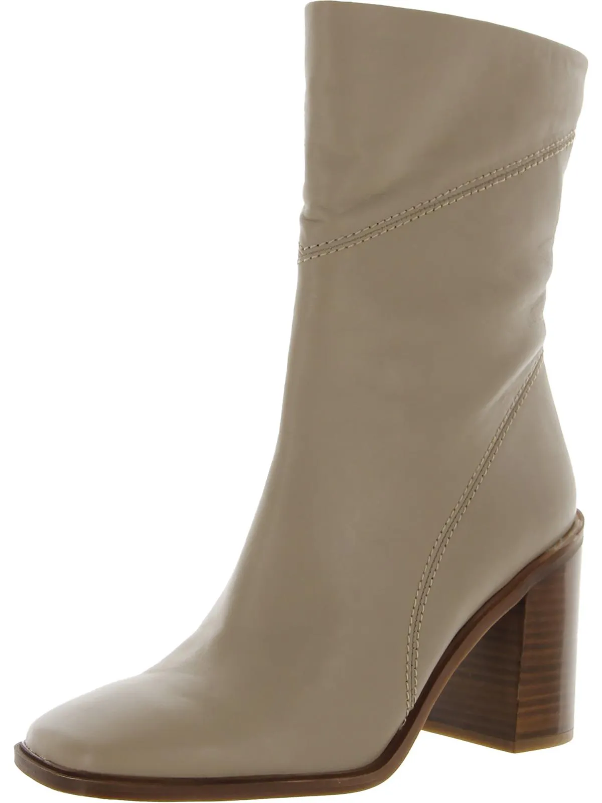 Stevie Womens Zipper Square Toe Booties