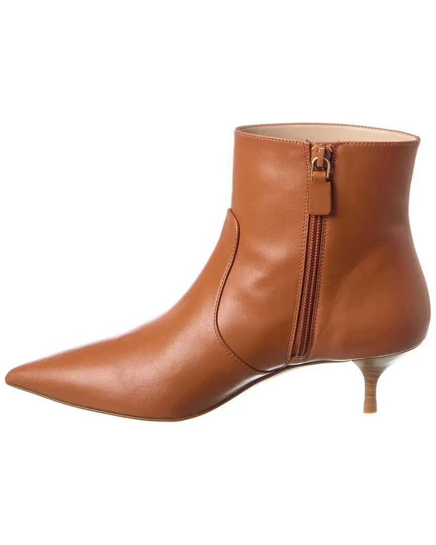 Stuart Weitzman Mara 50 Zip Leather Bootie
