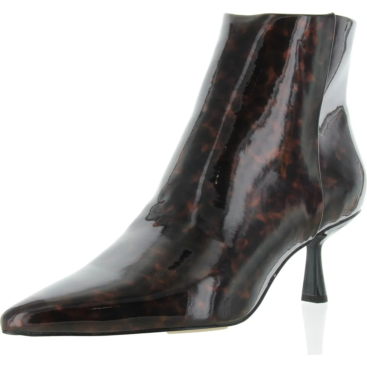 Suzie Womens Metallic Pointed Toe Ankle Boots