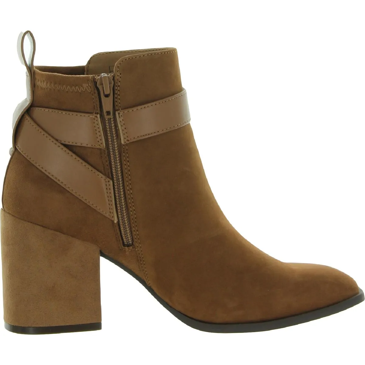 Tenley Womens Zipper Square Toe Booties