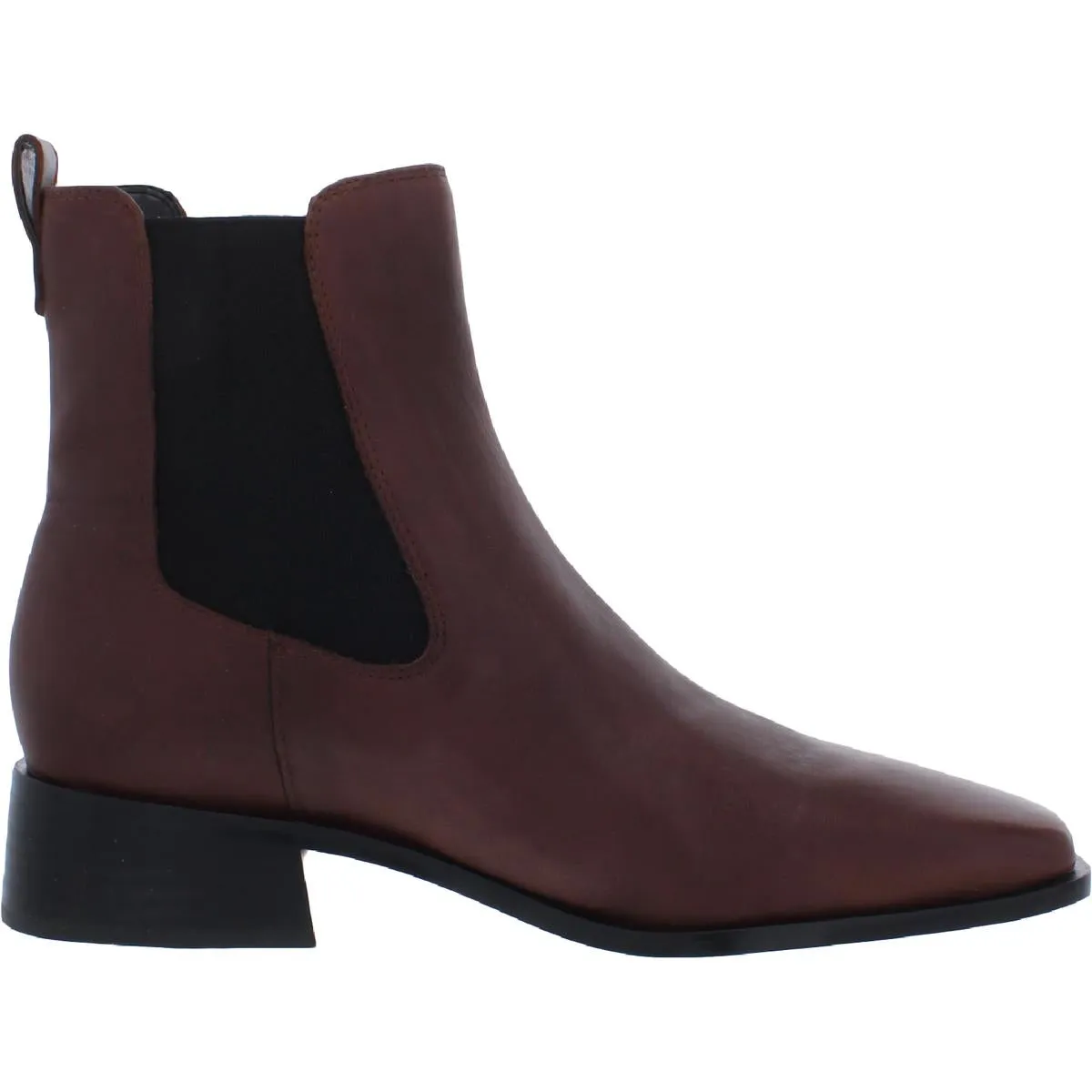 Thelma Womens Leather Square Toe Ankle Boots