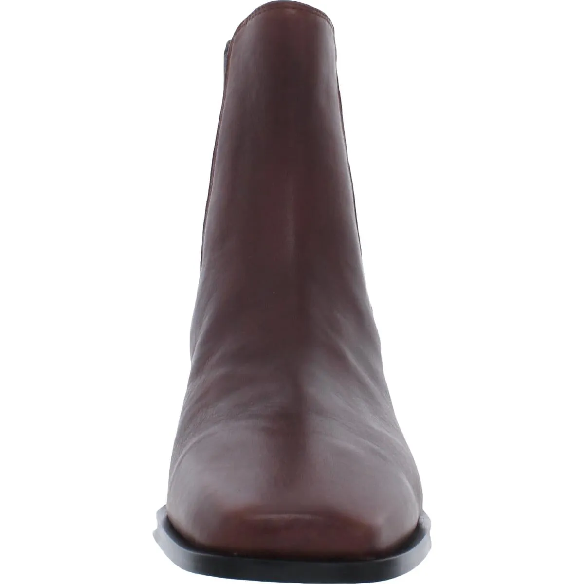 Thelma Womens Leather Square Toe Ankle Boots