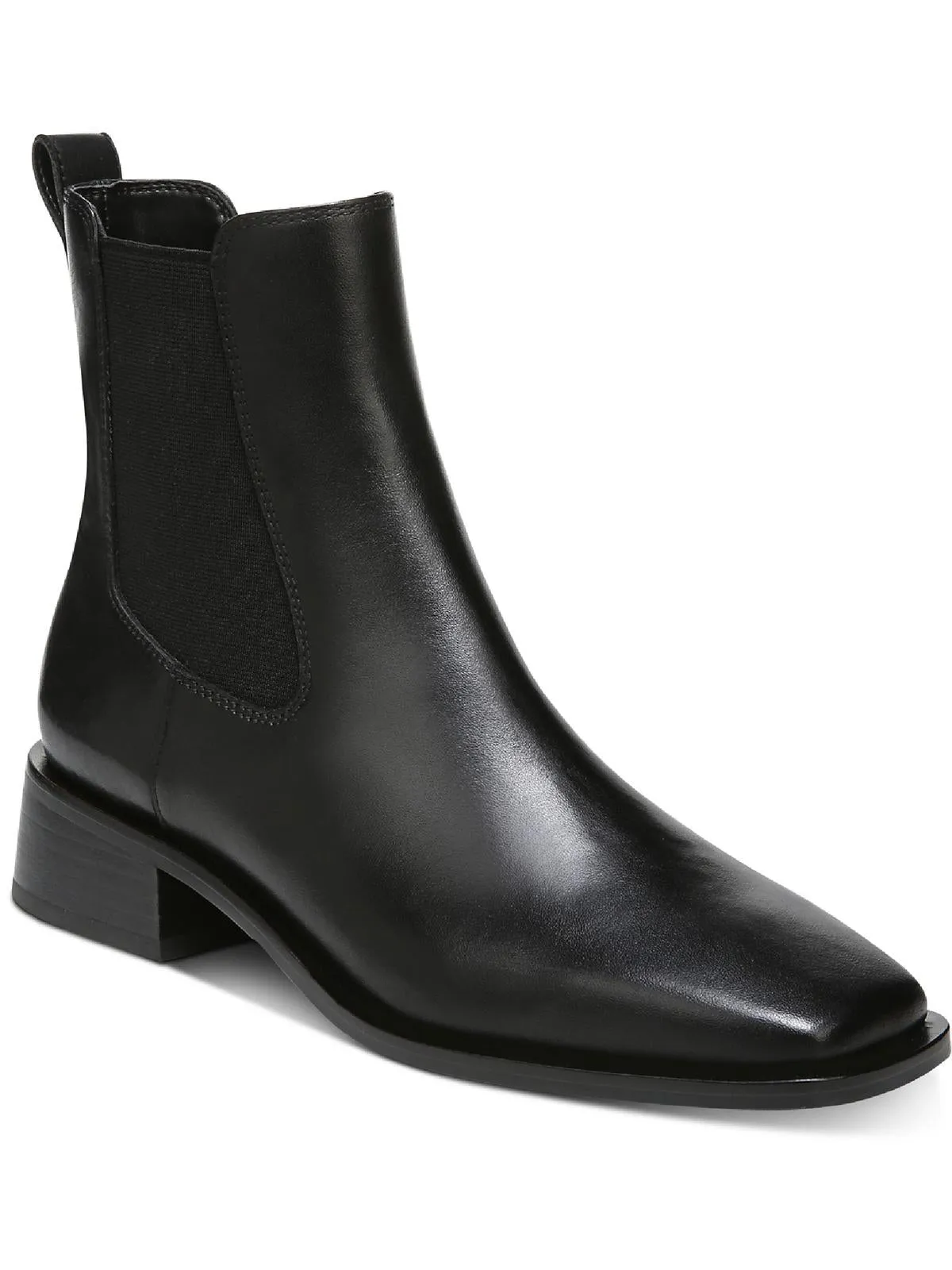 Thelma Womens Leather Square Toe Ankle Boots