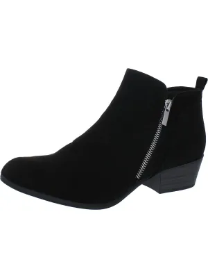 Timber Womens Faux Suede Round Toe Ankle Boots