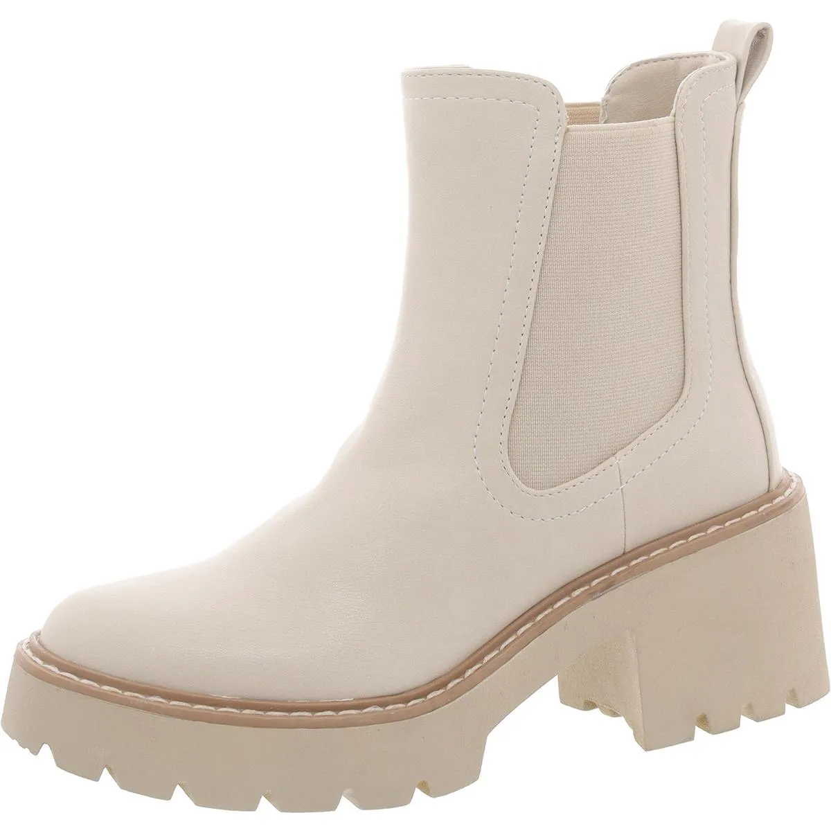 TOBIAS Womens Soft Leather Block Heel Booties