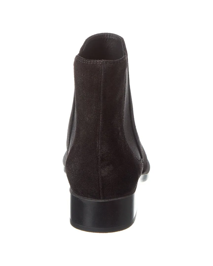 TODs Logo Suede Bootie