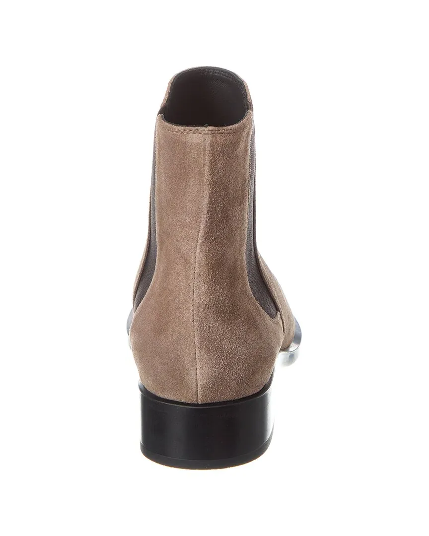 TODs Logo Suede Bootie