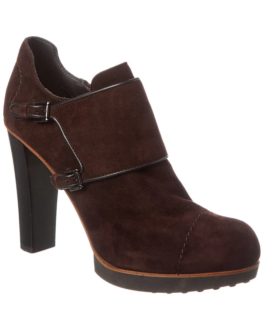 TODs Suede Bootie