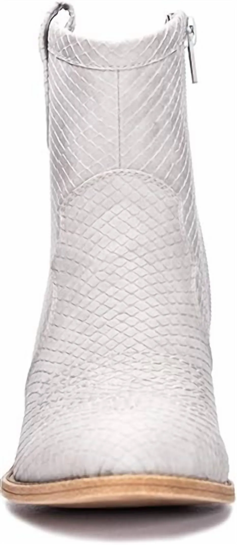 Unite Snake Ankle Bootie In White