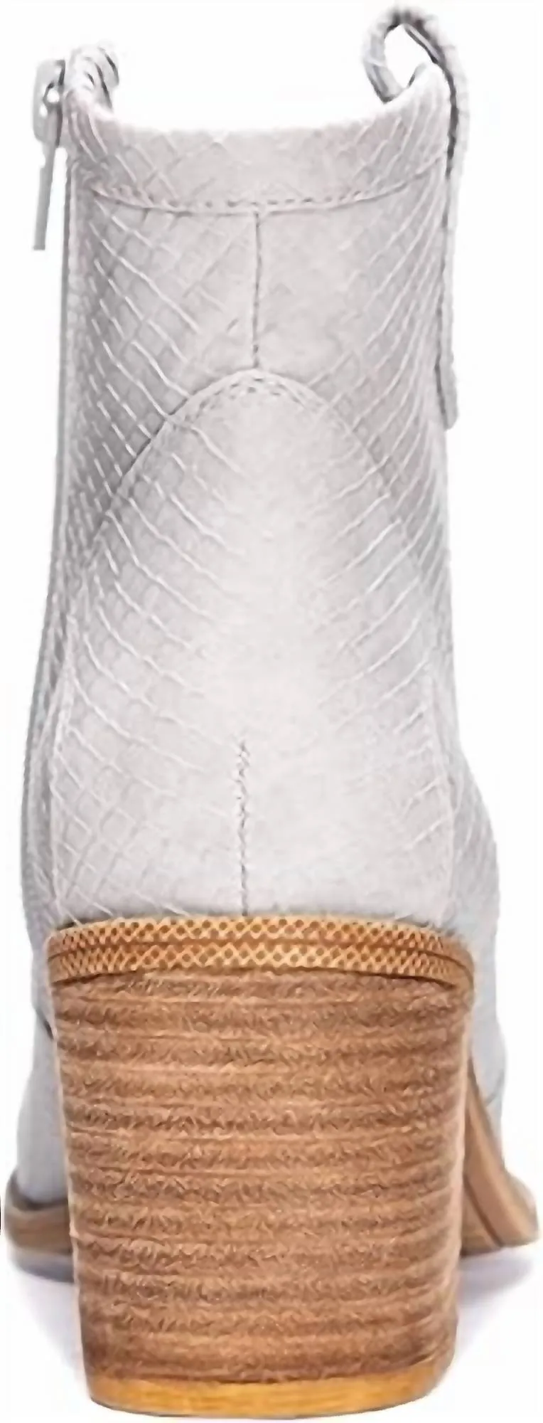 Unite Snake Ankle Bootie In White