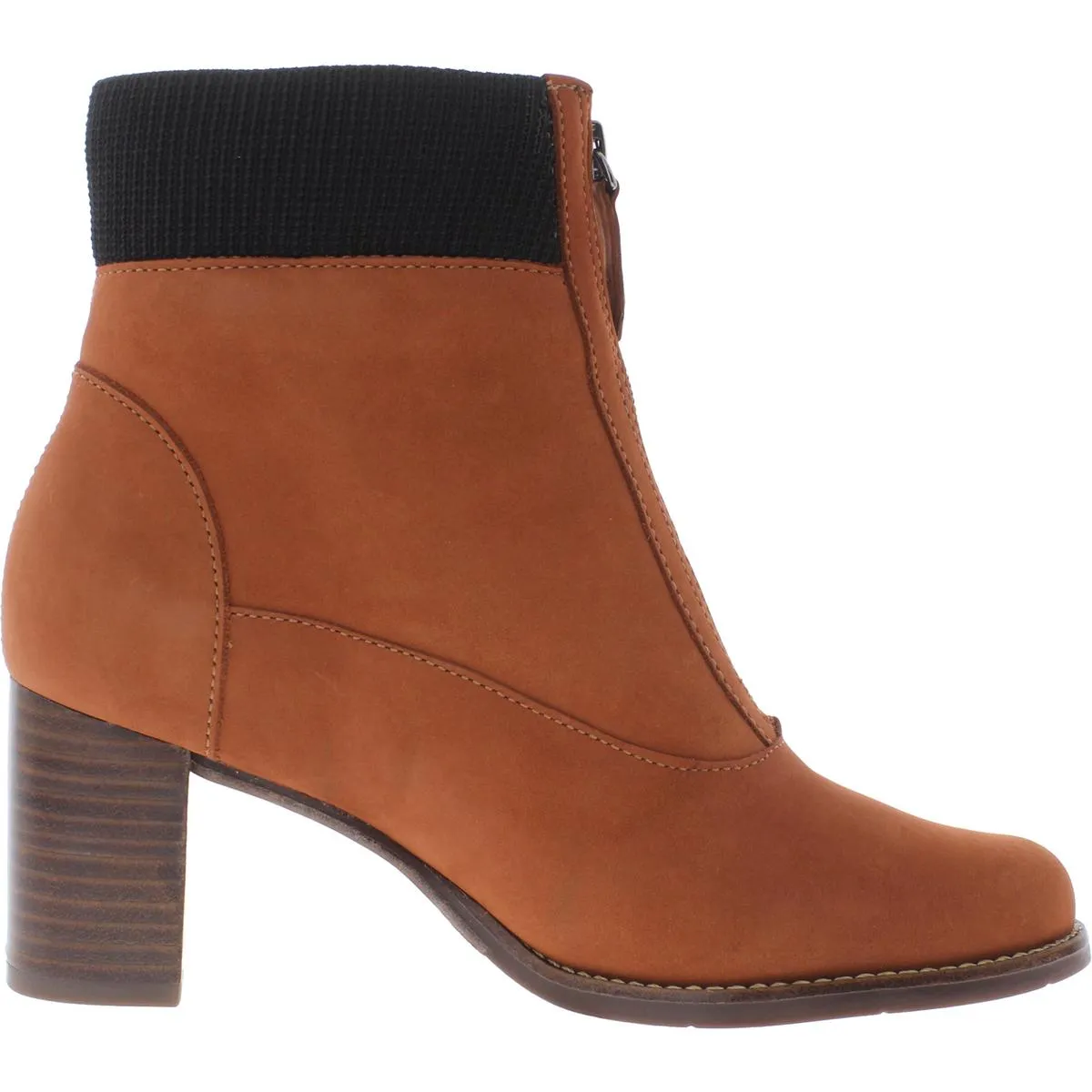 University Pl. Womens Block Heel Stacked Heel Ankle Boots