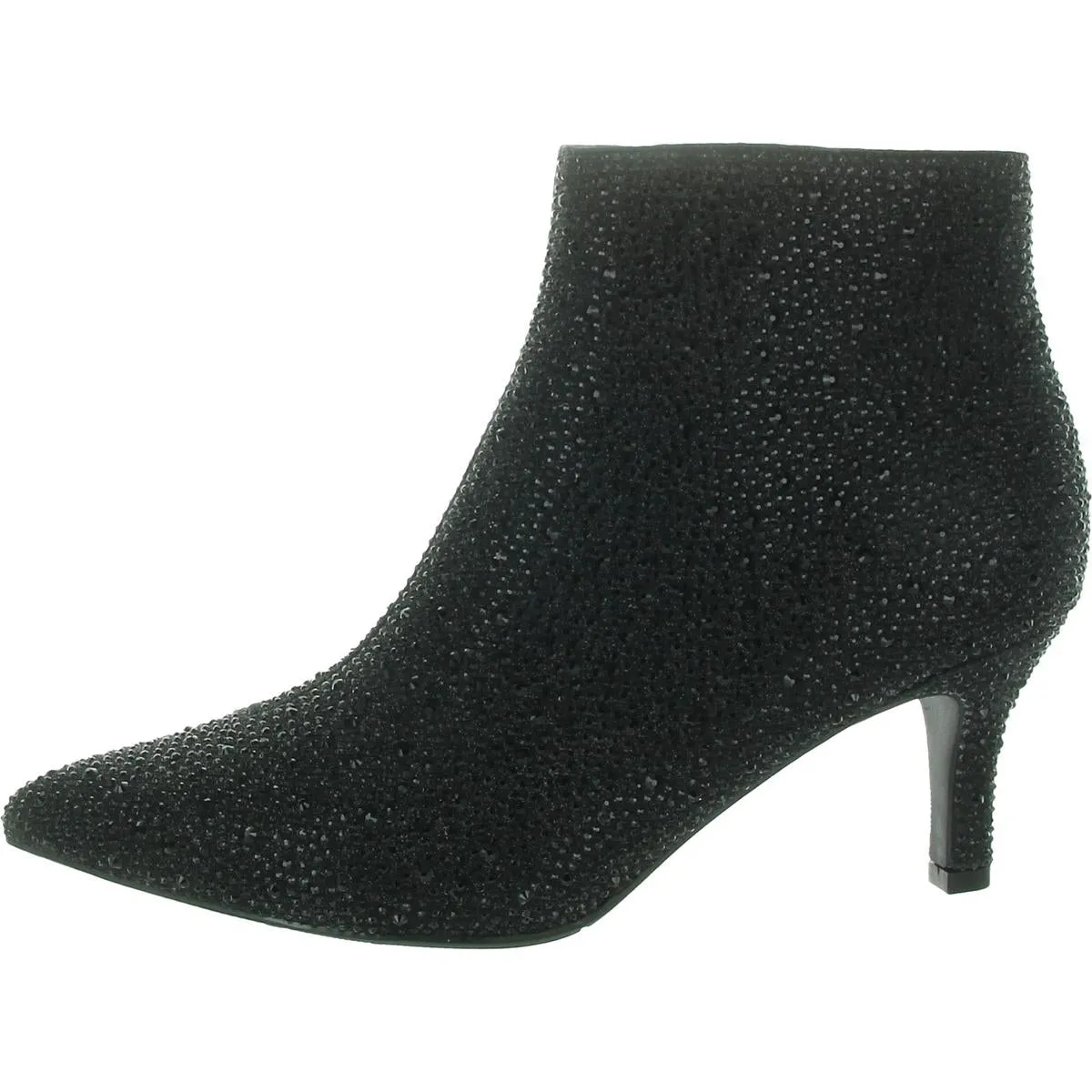 Ursula Womens Rhinestone Pointed Toe Booties