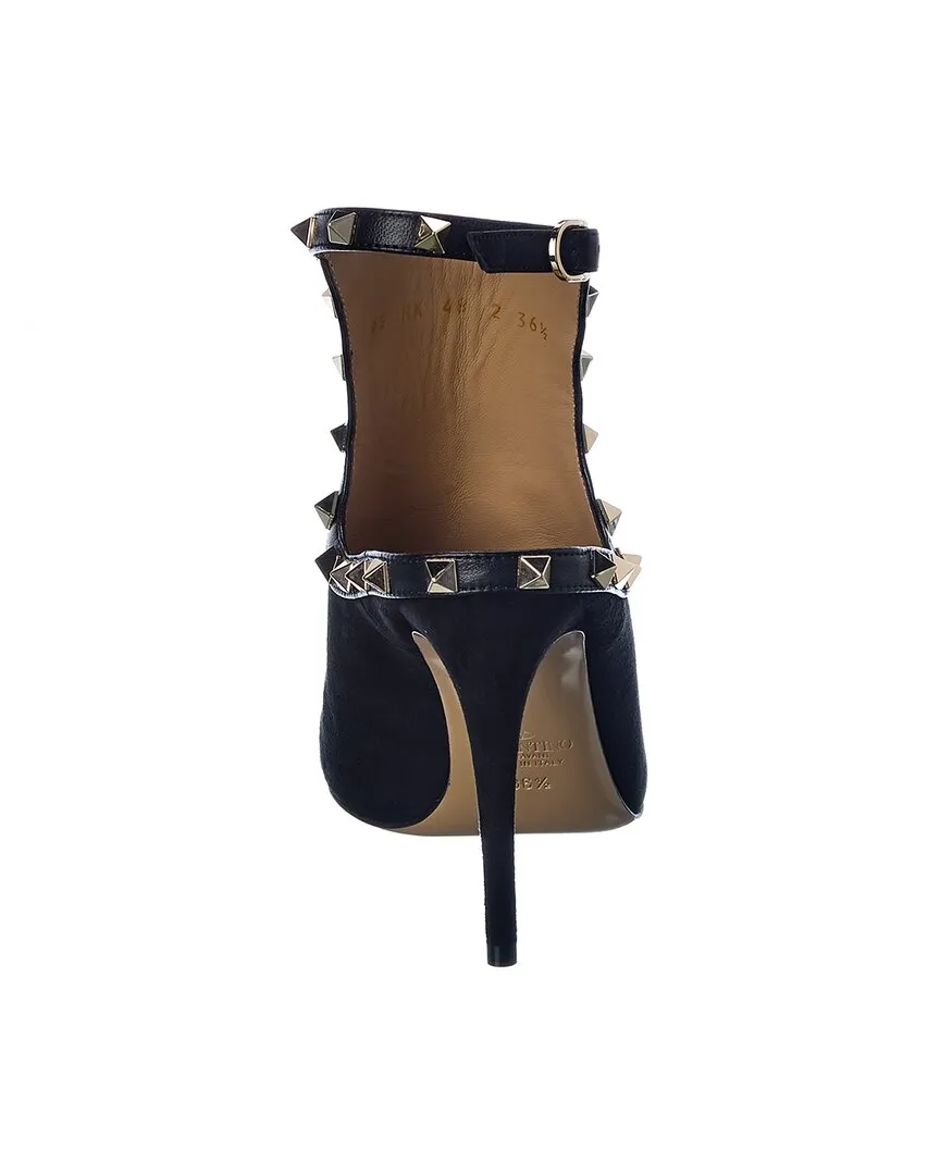 Valentino Rockstud 100 Suede Bootie