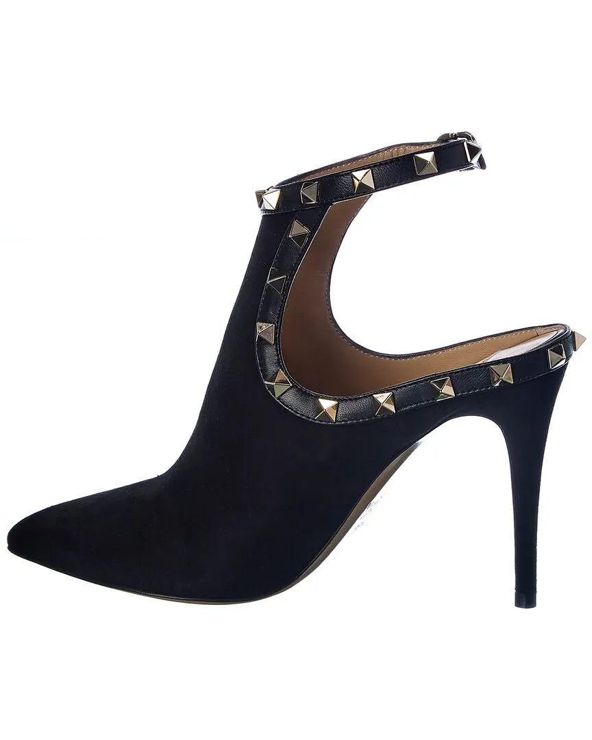 Valentino Rockstud 100 Suede Bootie