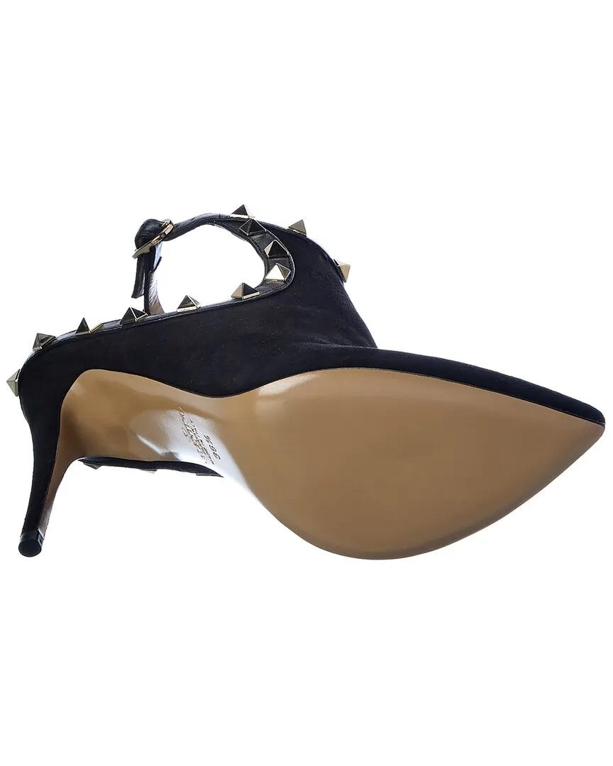 Valentino Rockstud 100 Suede Bootie