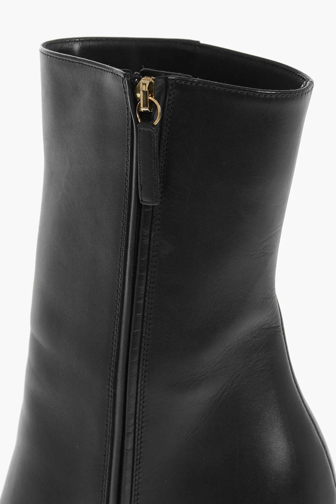 Versace Leather Hyper Platform Booties With Inner Zip 16Cm
