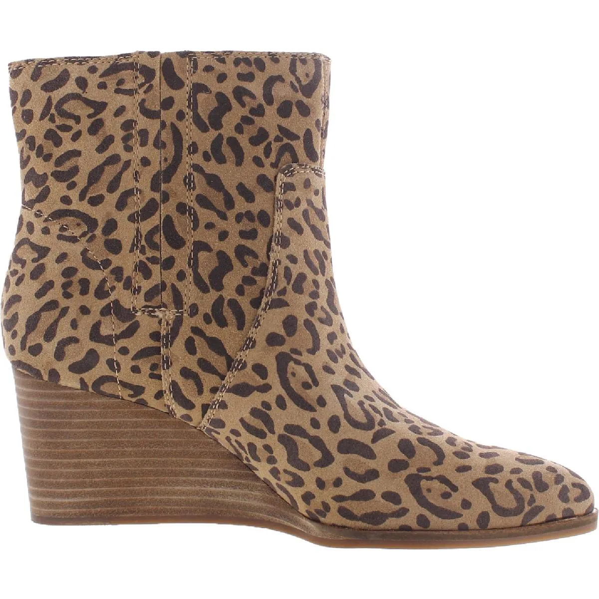 Wafael Womens Suede Wedge Booties