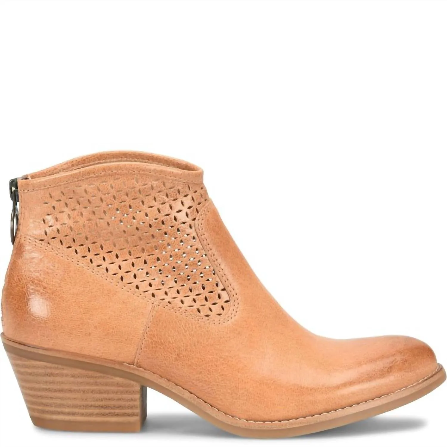 Women Aisley Bootie In Apricot Tan