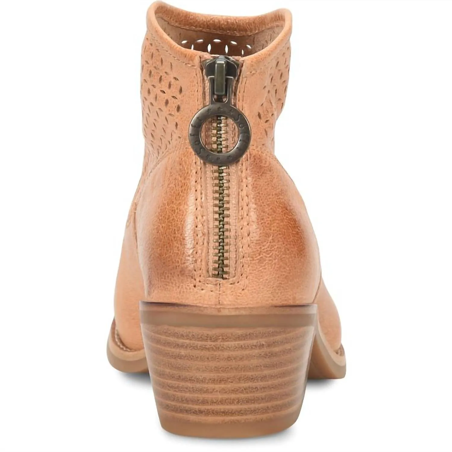 Women Aisley Bootie In Apricot Tan