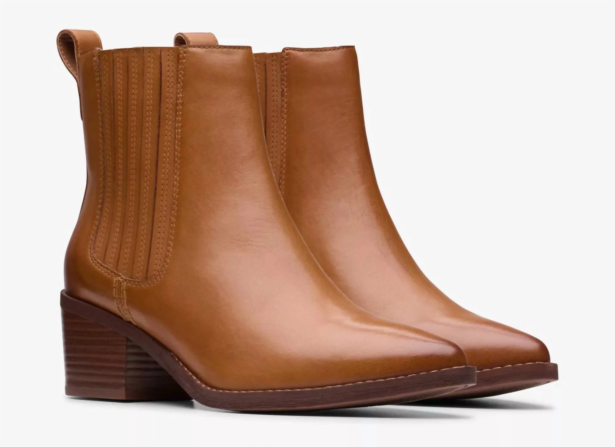 Women Morzine Top Boots In Tan Leather