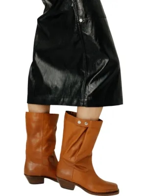 Women's Ademe Biker Boot In Havana