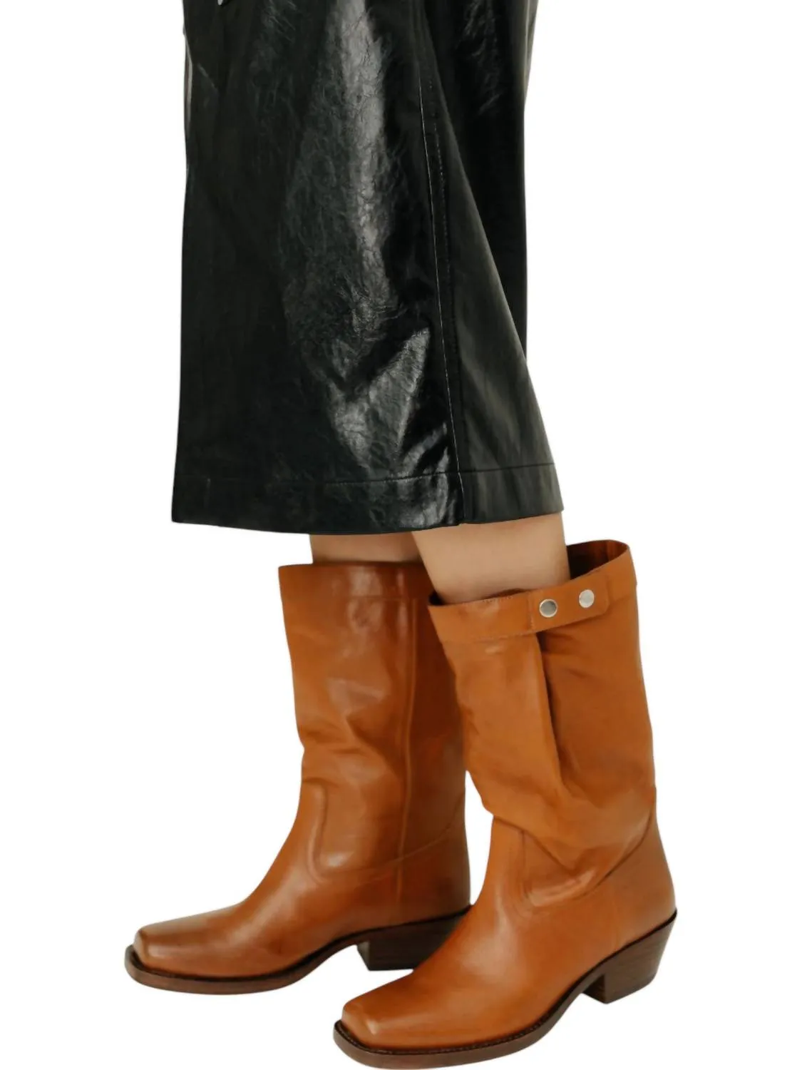 Women's Ademe Biker Boot In Havana