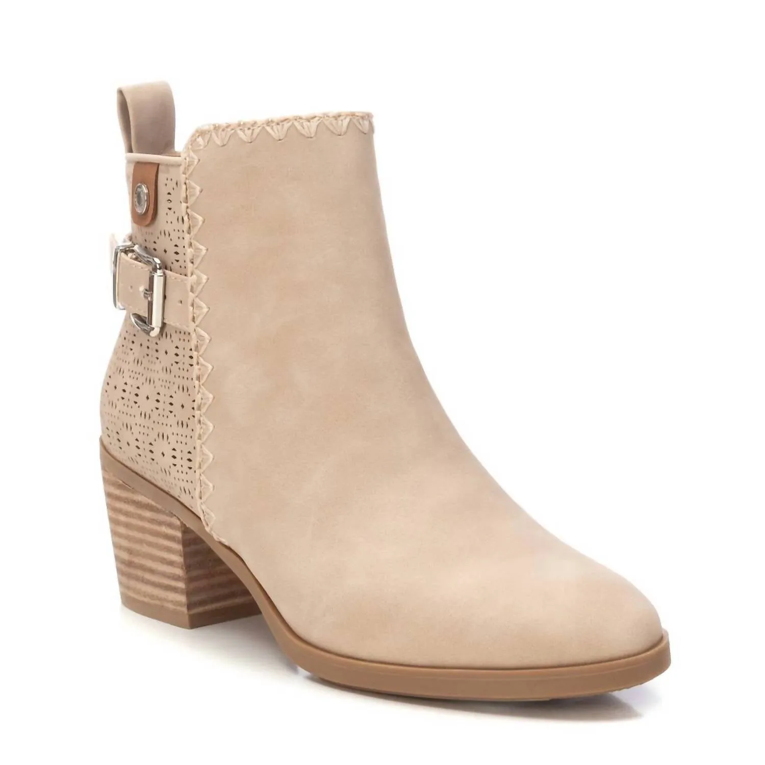 Women's Ankle Booties In Beige