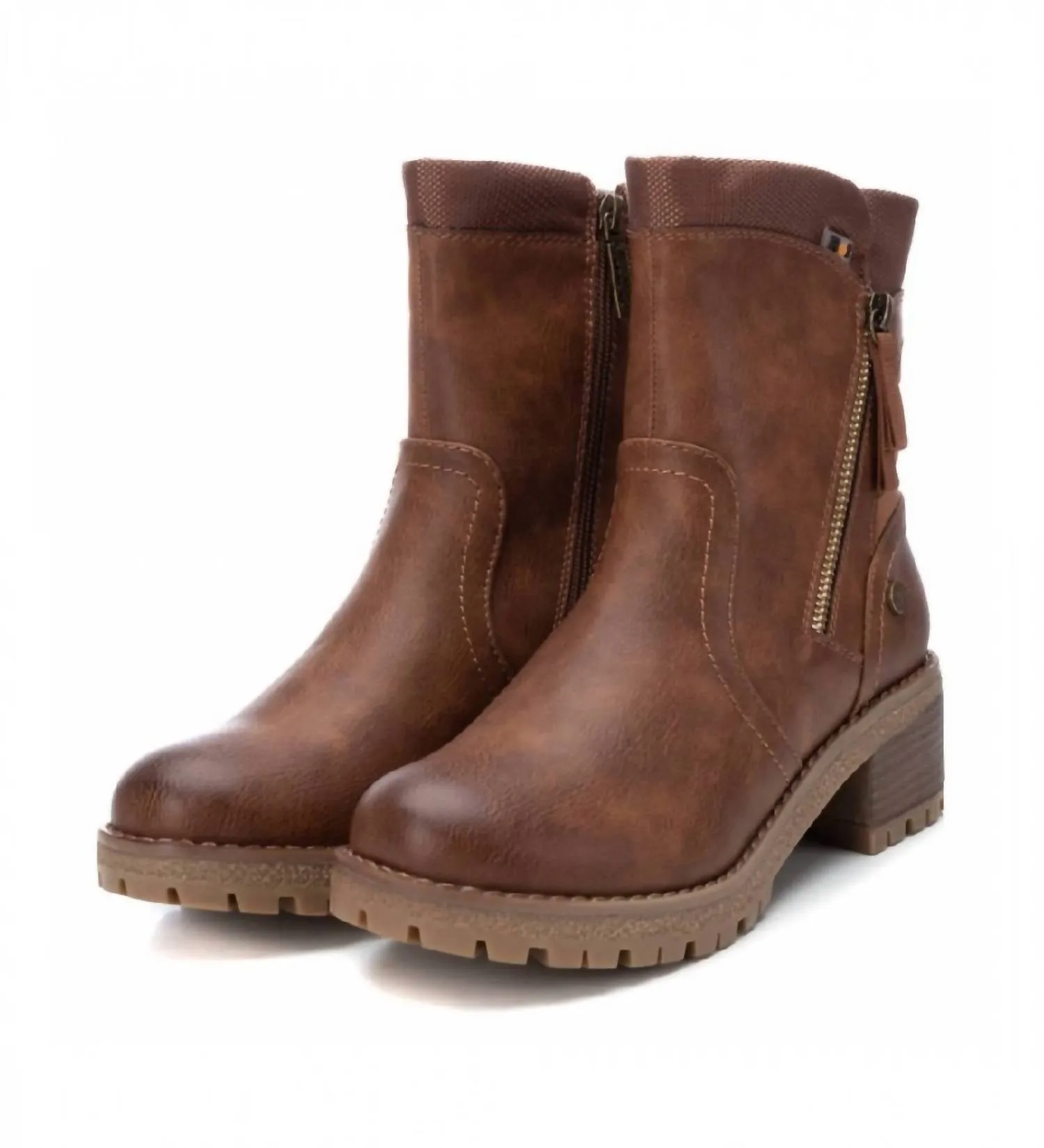 Women's Ankle Booties In Camel