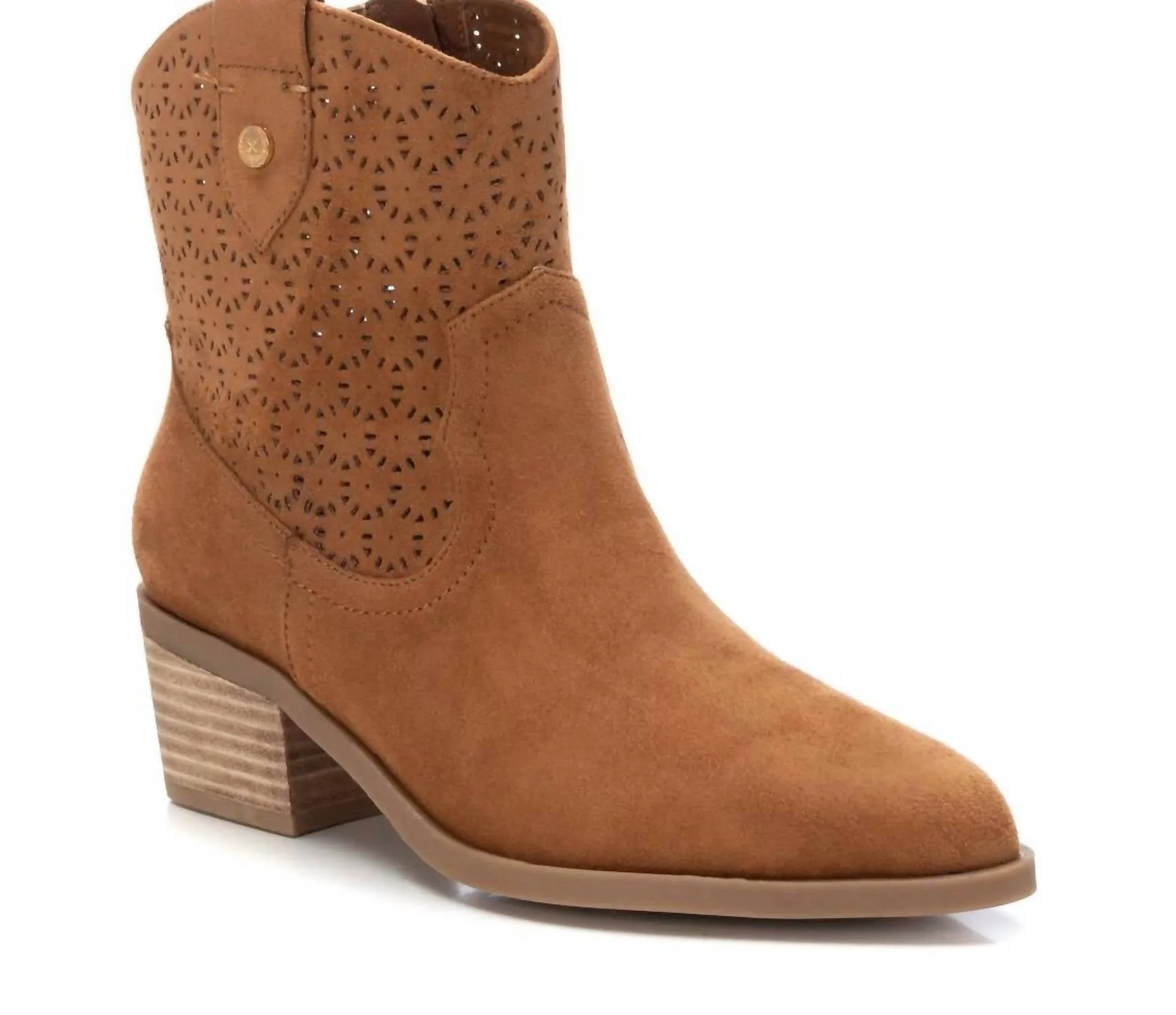 Women's Ankle Booties In Camel