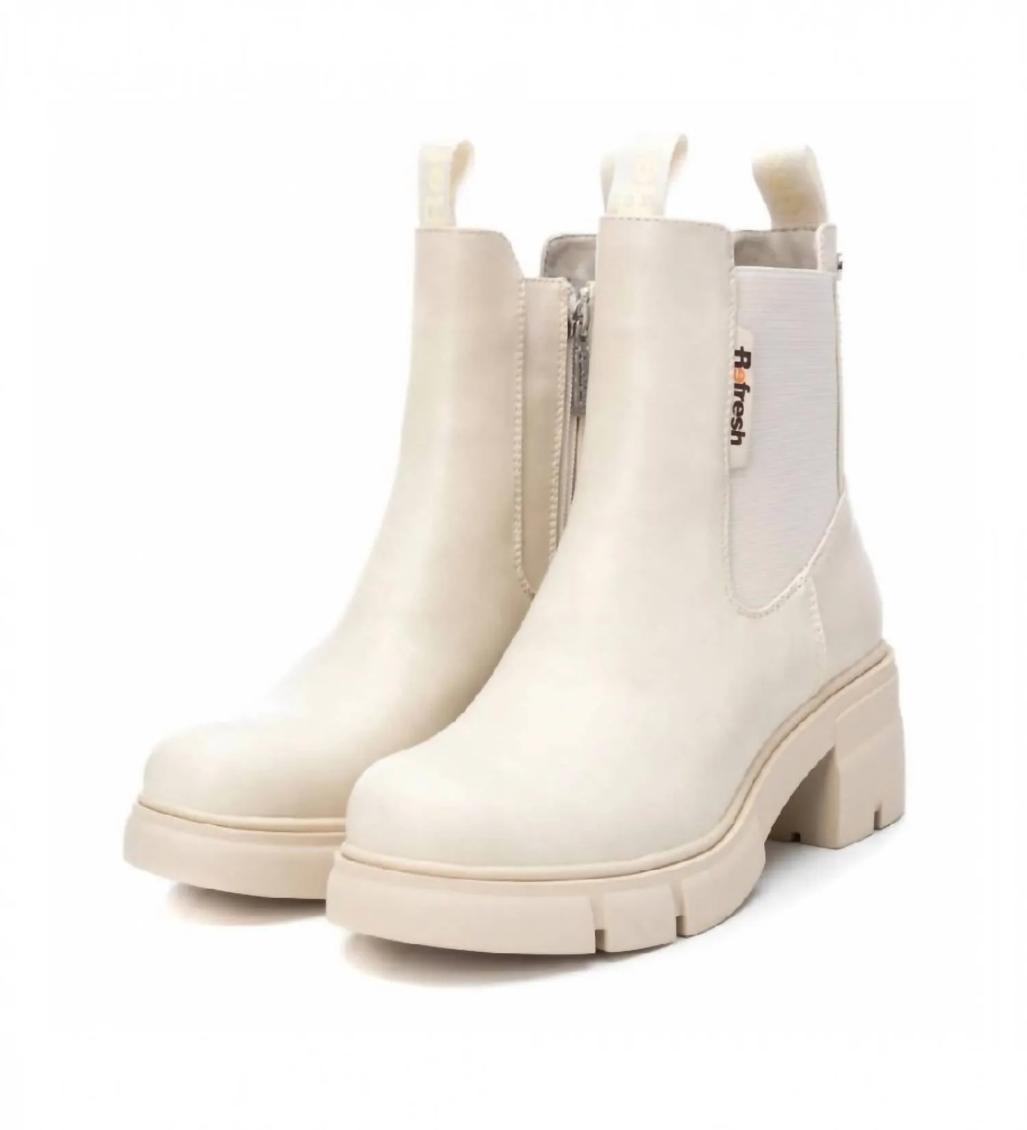 Women's Ankle Booties In Light Beige
