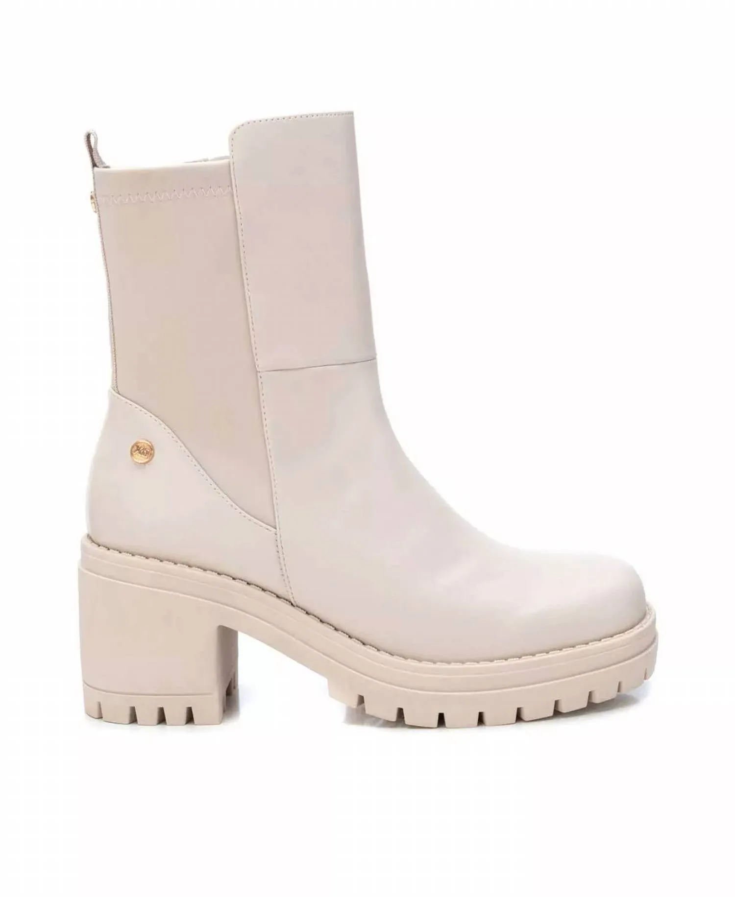 Women's Ankle Booties In Light Beige