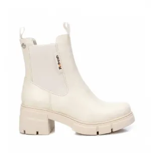 Women's Ankle Booties In Light Beige