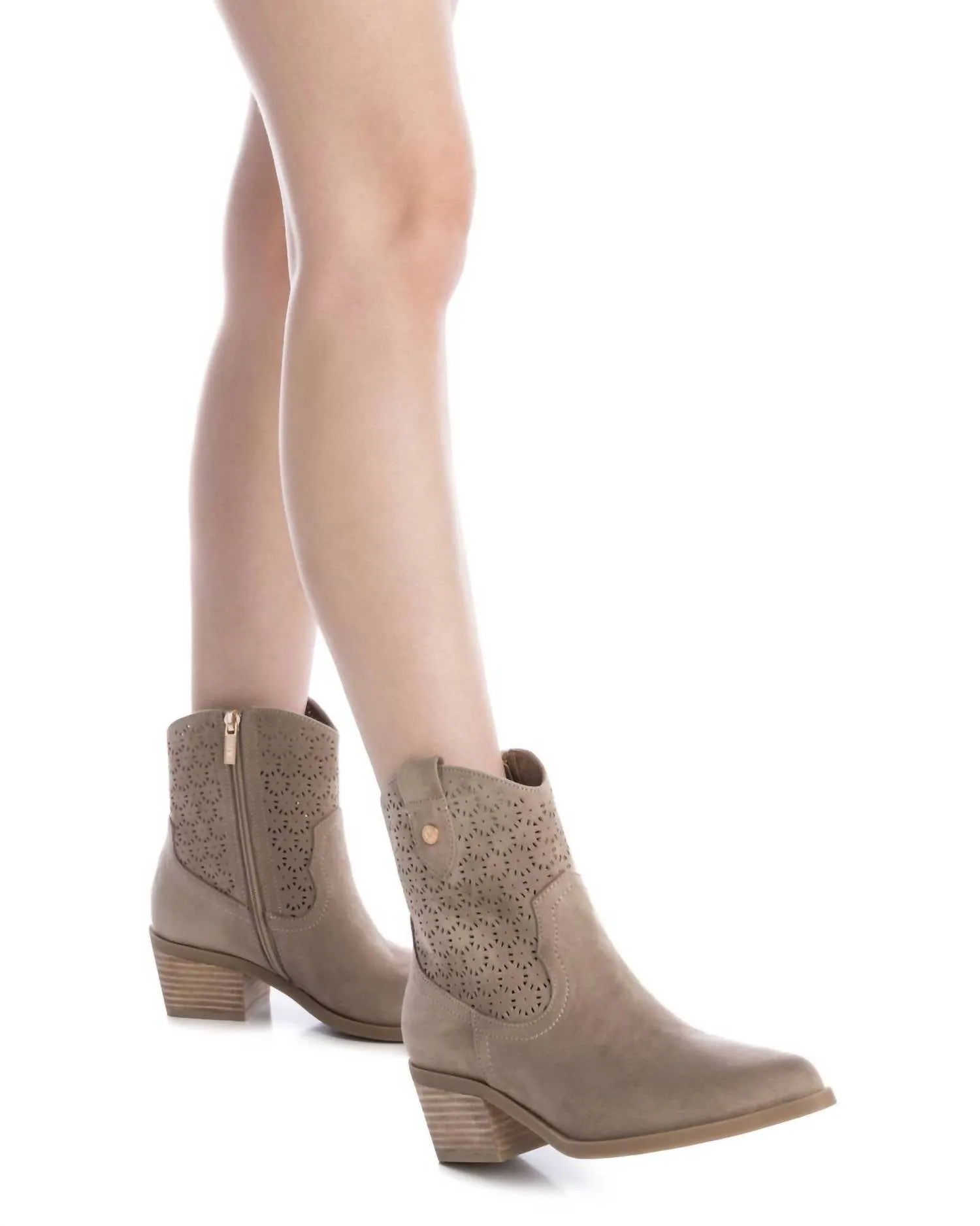 Women's Ankle Booties In Taupe