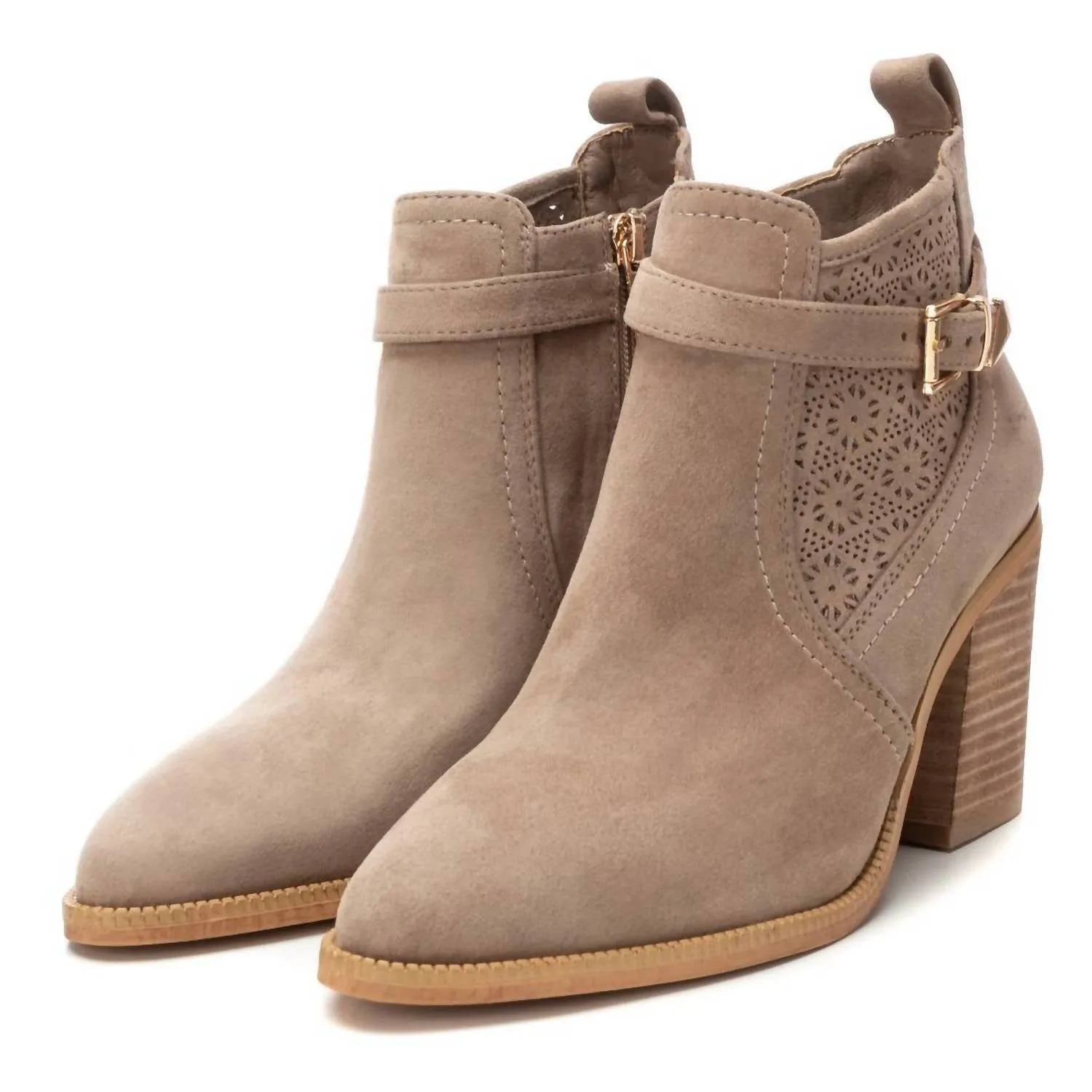Women's Ankle Booties In Taupe