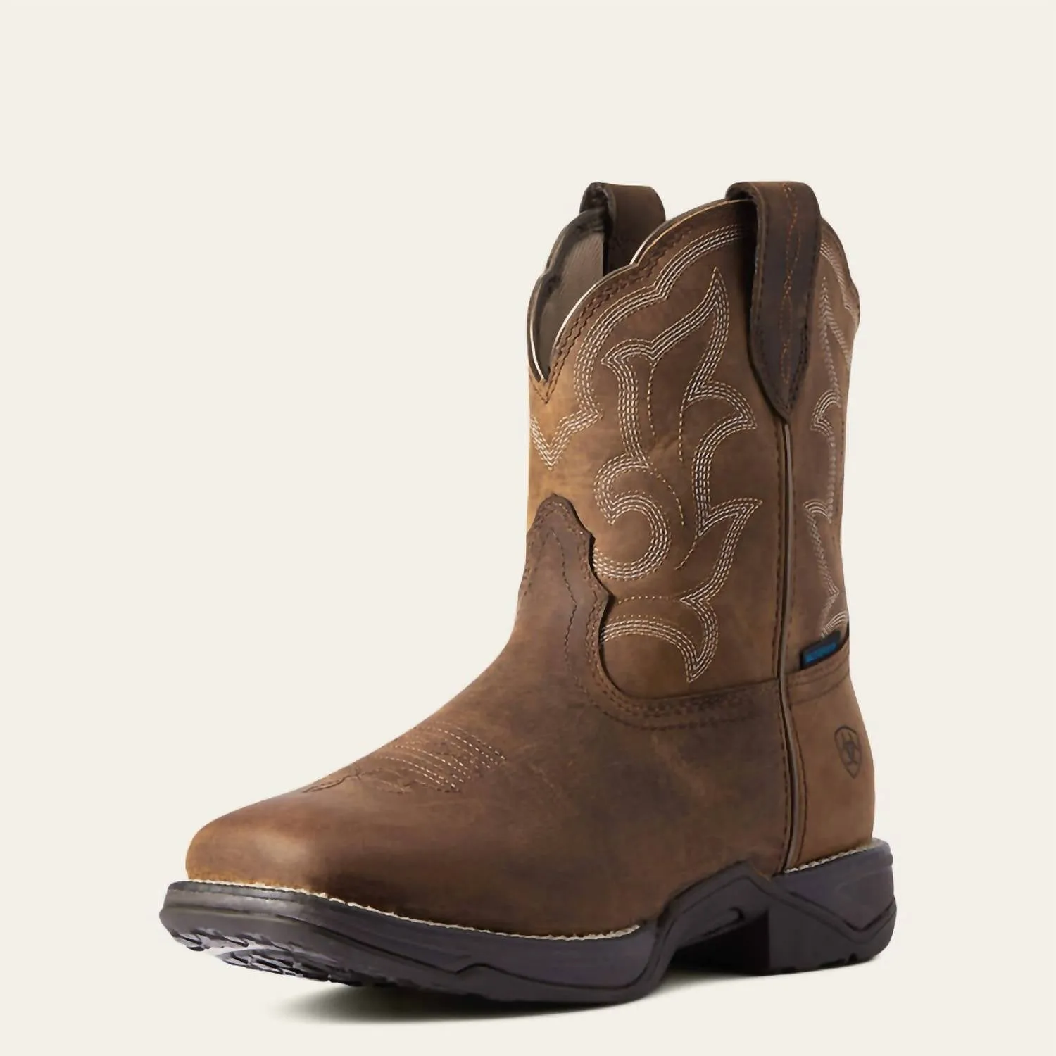 Women's Anthem Shortie Ii Waterproof Western Boots - Medium/wide In Distressed Brown