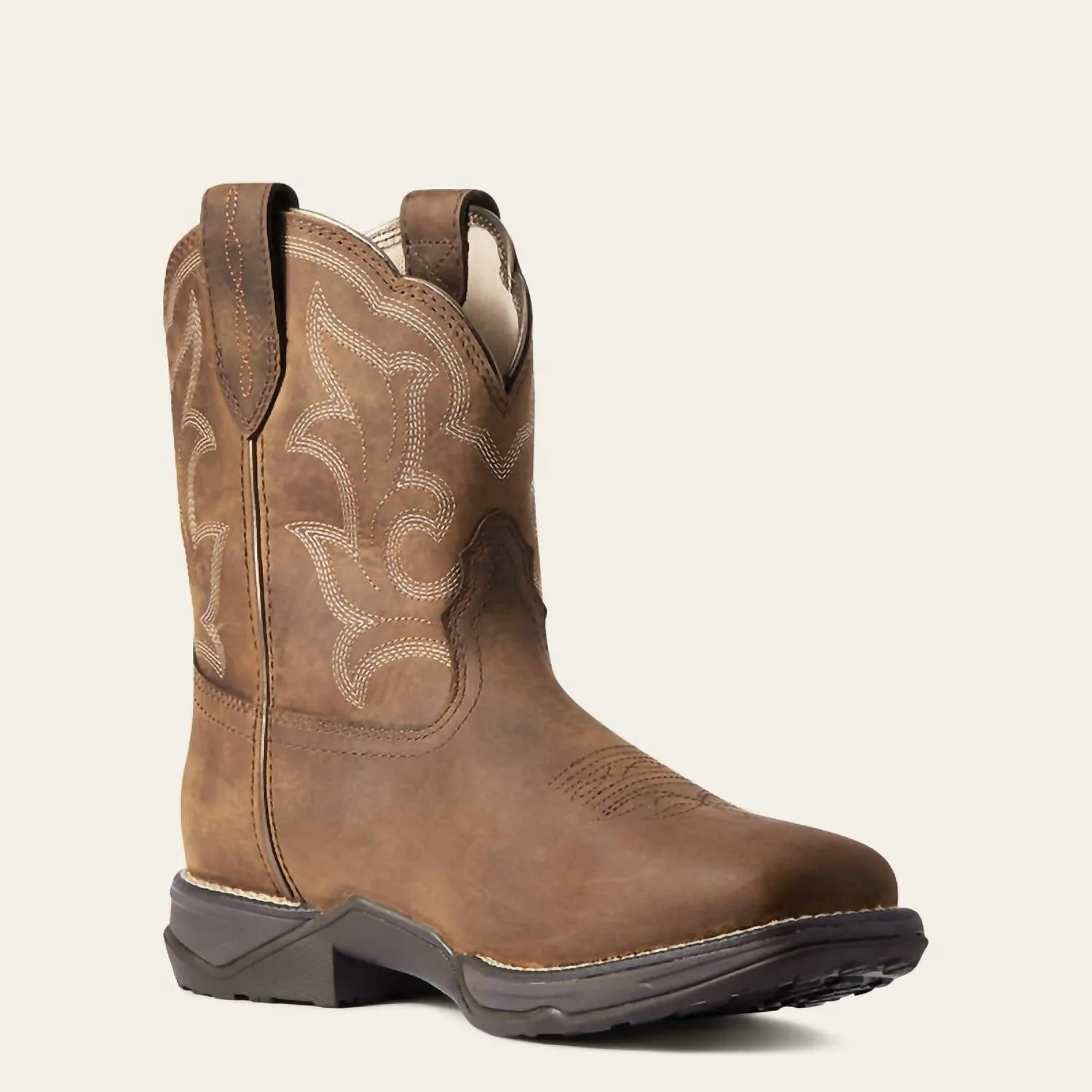 Women's Anthem Shortie Ii Waterproof Western Boots - Medium/wide In Distressed Brown