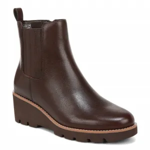 Women's Aria Wedge Ankle Boot In Dark Brown