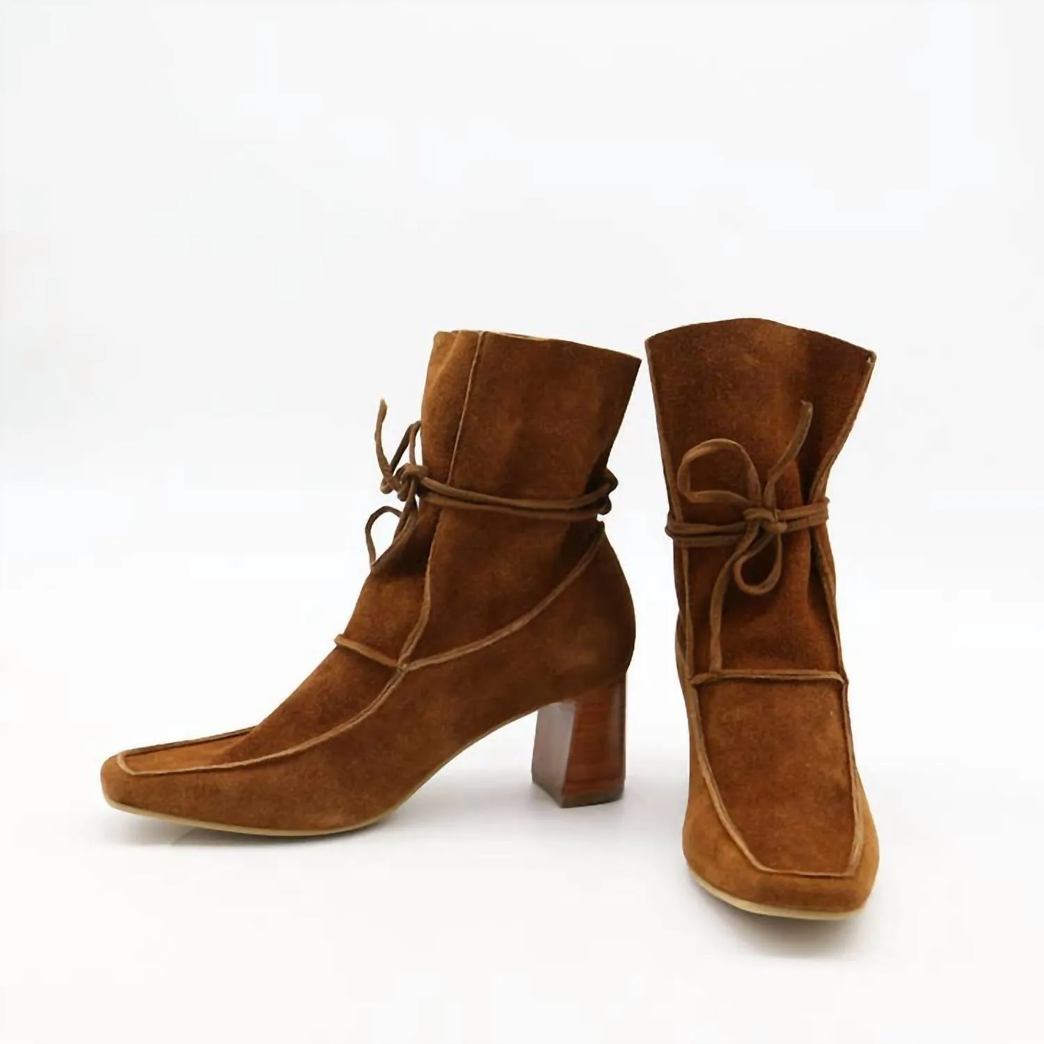 Women's Awakening Ankle Booties In Tan Caramel Suede