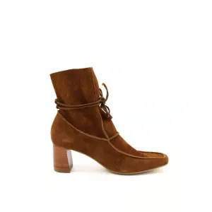 Women's Awakening Ankle Booties In Tan Caramel Suede