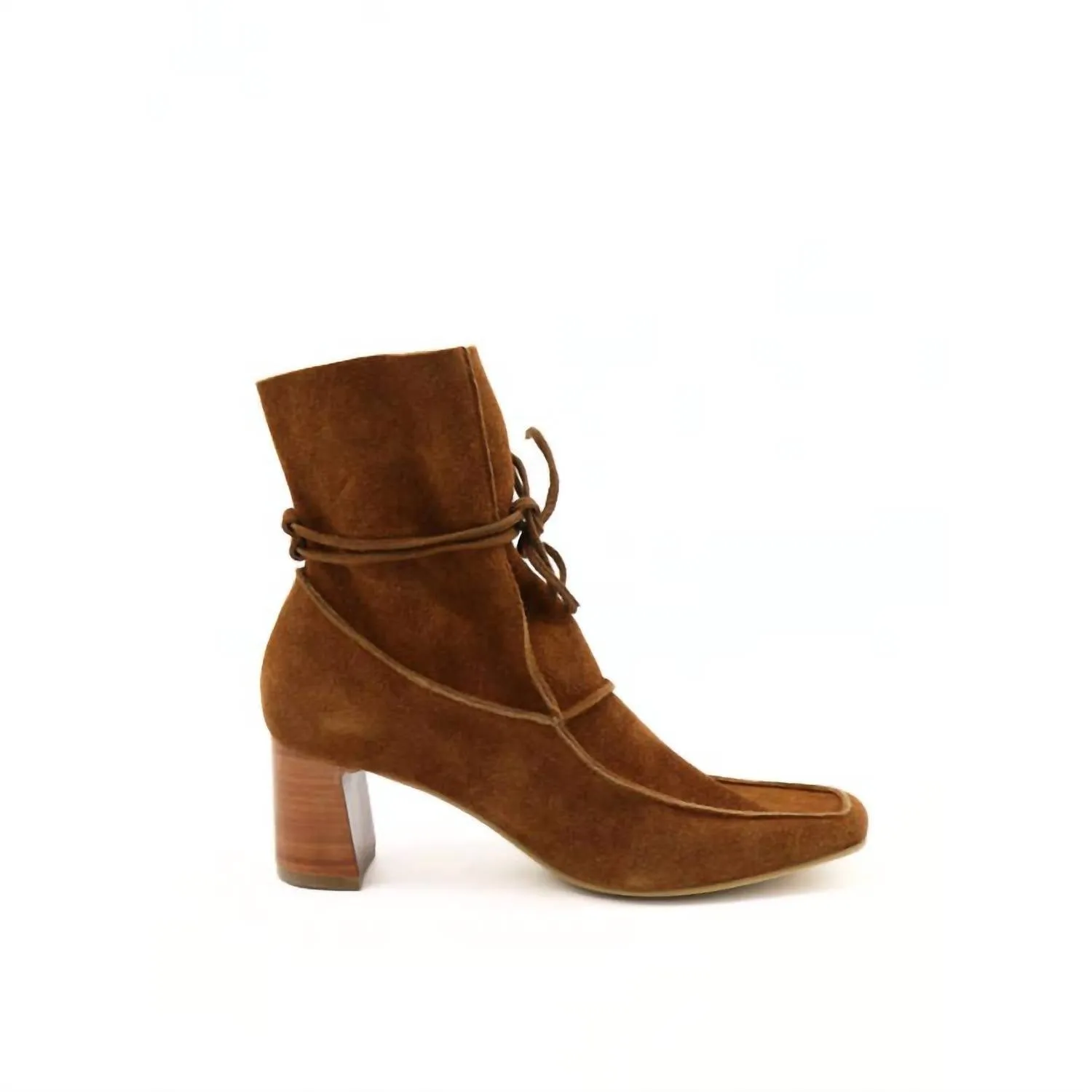 Women's Awakening Ankle Booties In Tan Caramel Suede