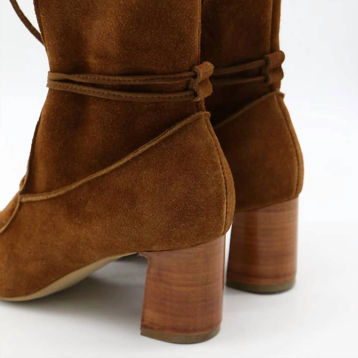 Women's Awakening Ankle Booties In Tan Caramel Suede