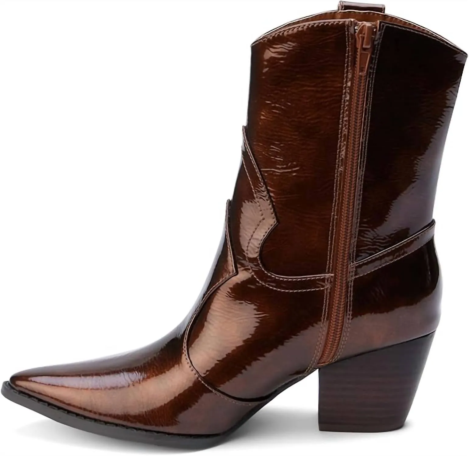 Women's Bambi Western Booties In Bronze