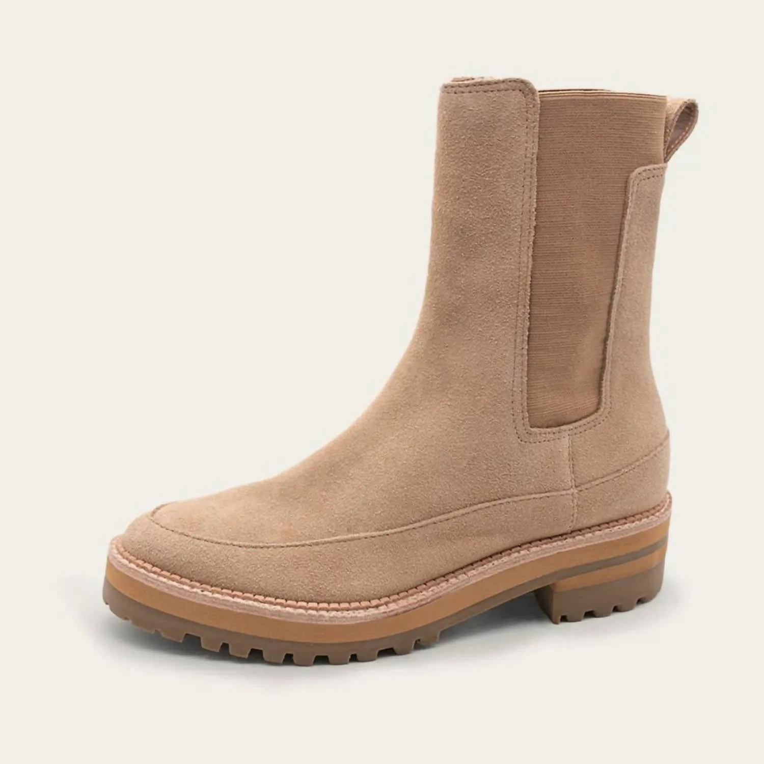 Women's Belgrade Combat Bootie In Brown