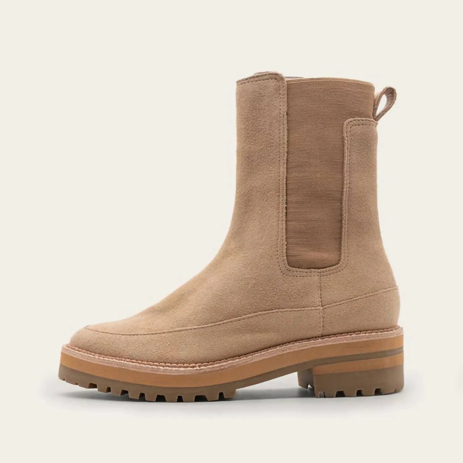 Women's Belgrade Combat Bootie In Brown