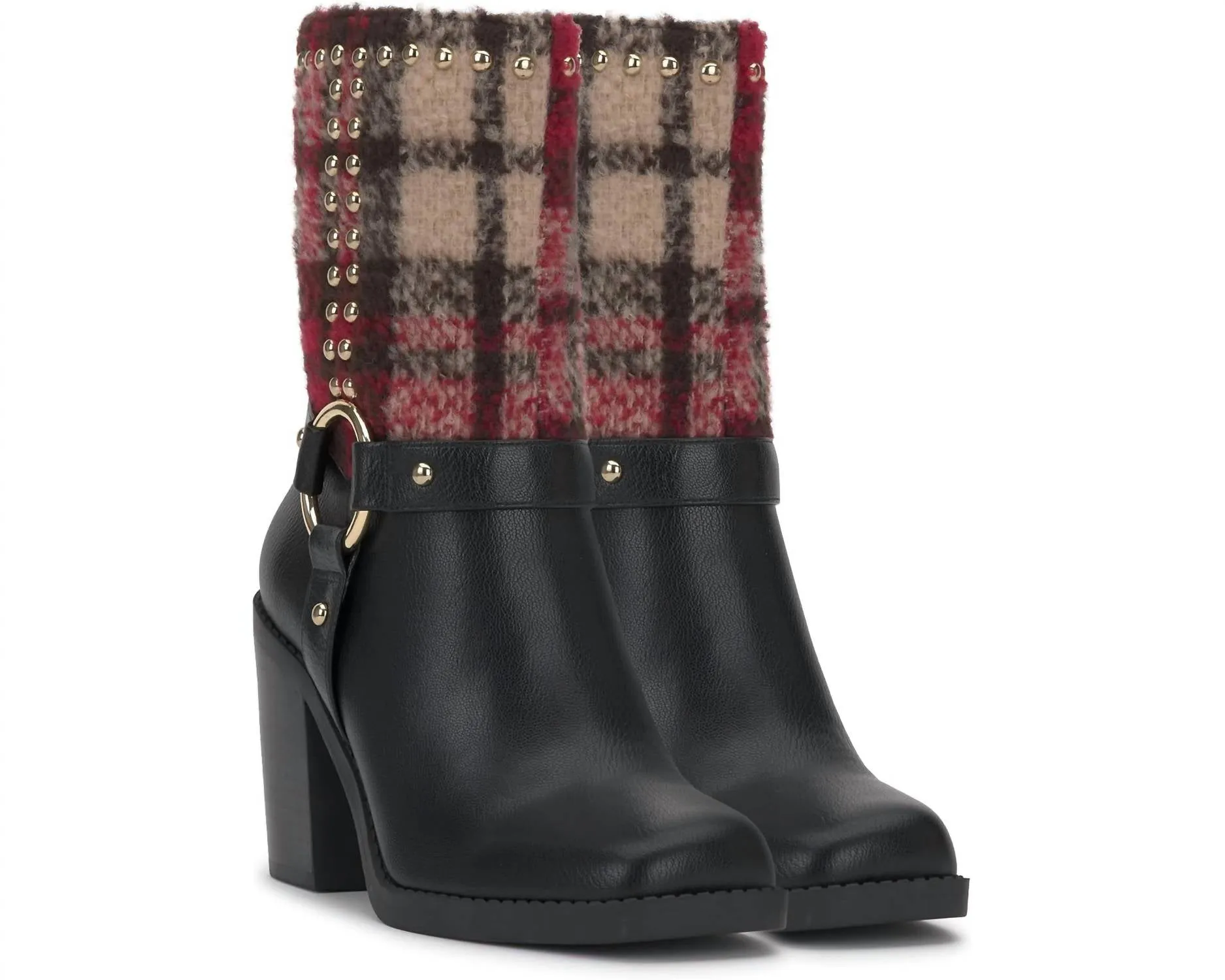 Women's Bernique Boots In Red Natural Plaid