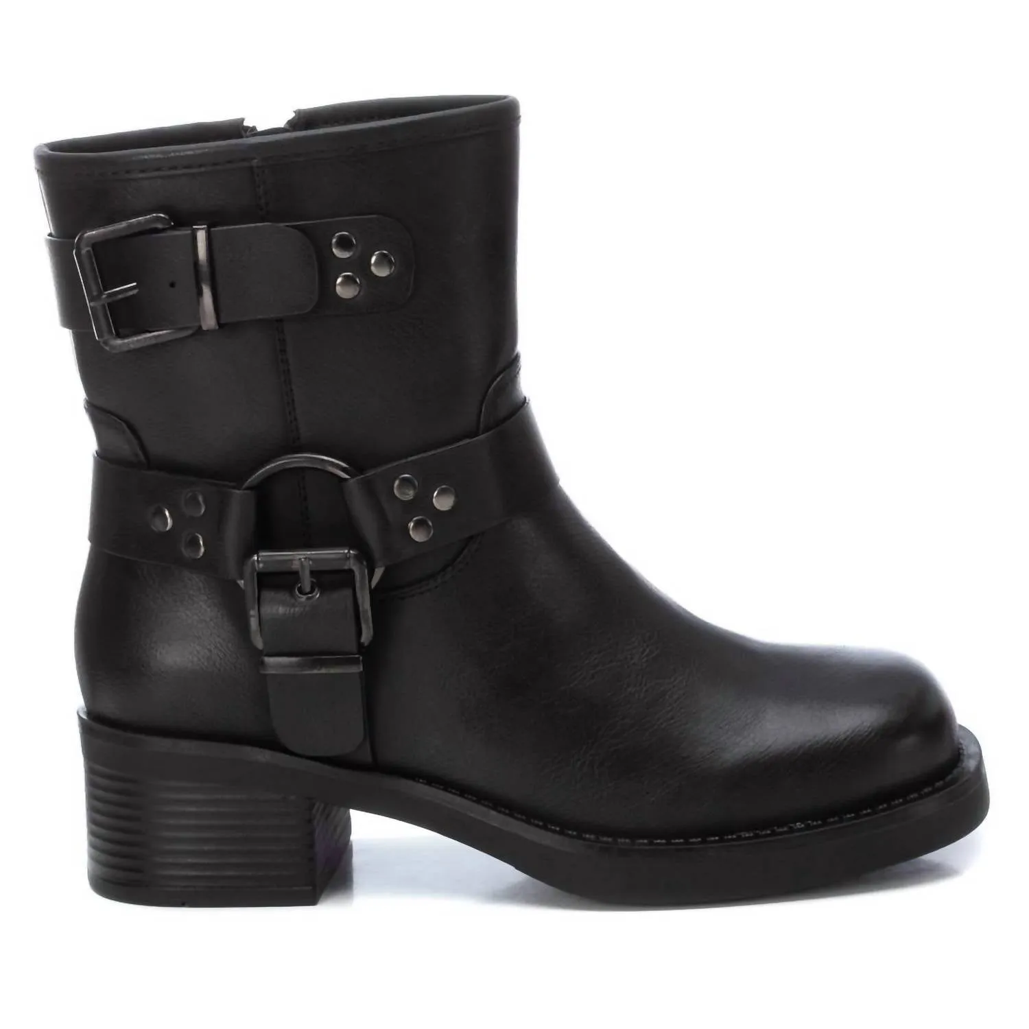 Women's Biker Booties In Black