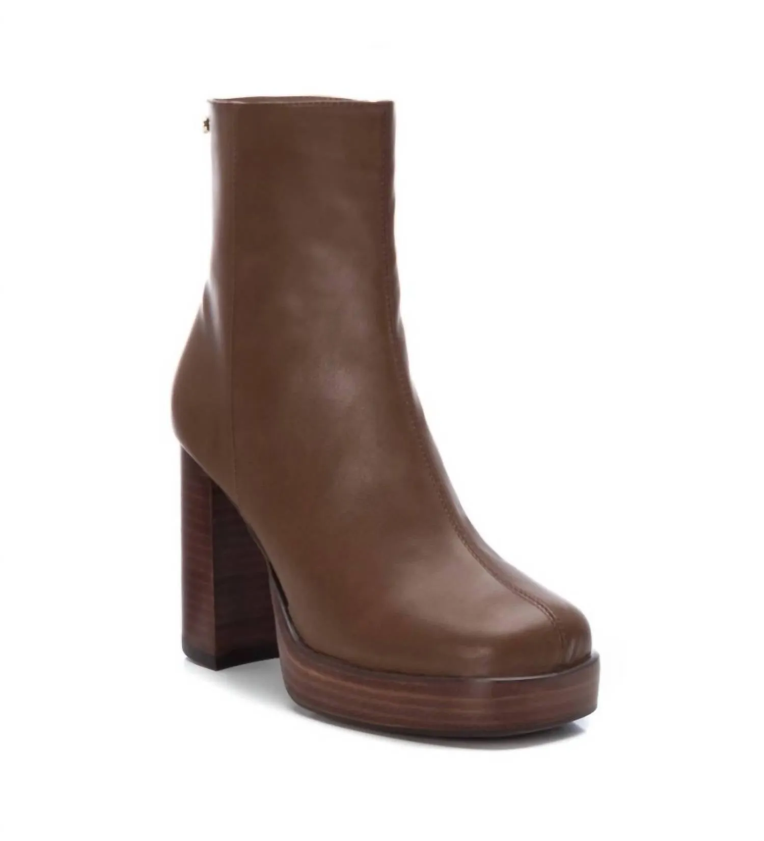 Women's Block Heel Booties In Taupe